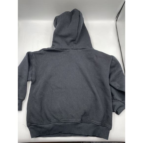 Zara Hooded Pullover Sweatshirt Kids New York Sz 4-5 Black - Picture 5 of 5